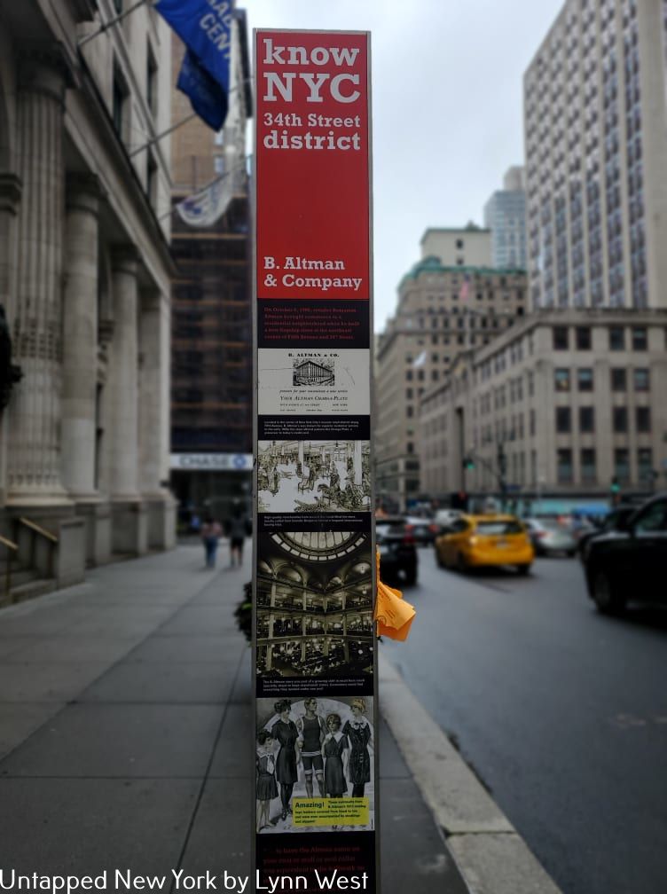 Marker for B. Altman and Company Department Store