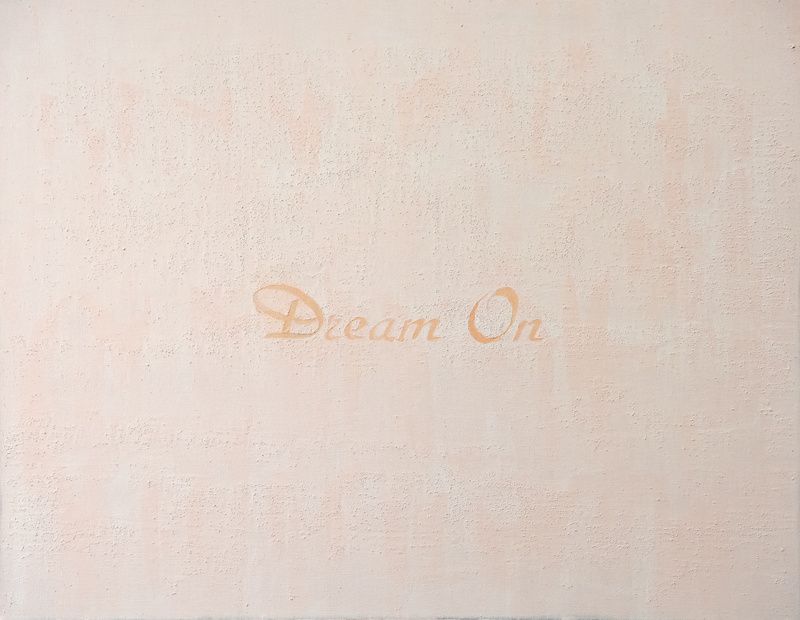 Dream On, one of seven paintings by Joanne Handler at the Kaufman Arcade building. Courtesy of The Garment District Alliance.