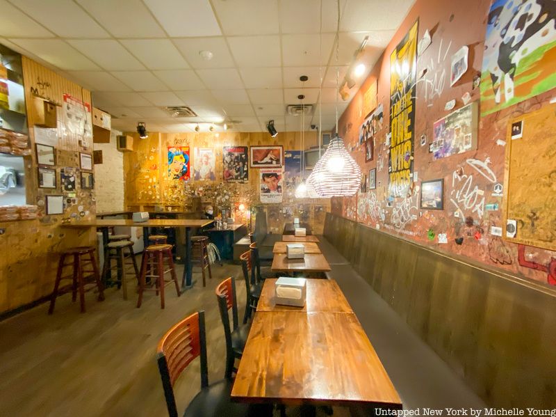 tables at Burger Joint in the Thompson New York