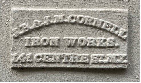 cast iron foundry plaque