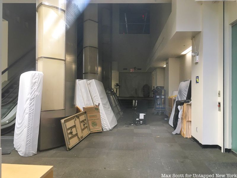 mattresses in a storage area of Hotel Pennsylvania