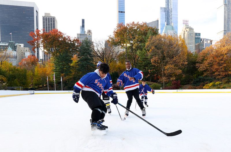 Ice skating at Wollman Rink