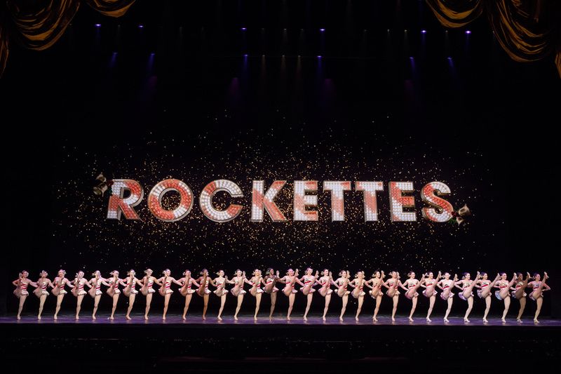 Dress rehearsal for the Radio City Christmas Spectacular starring the Radio City Rockettes. Courtesy of Angela Cranford.