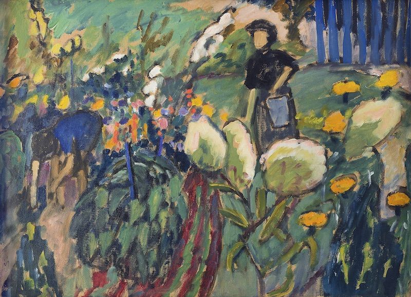 Woman in Garden by Gabriele Münter