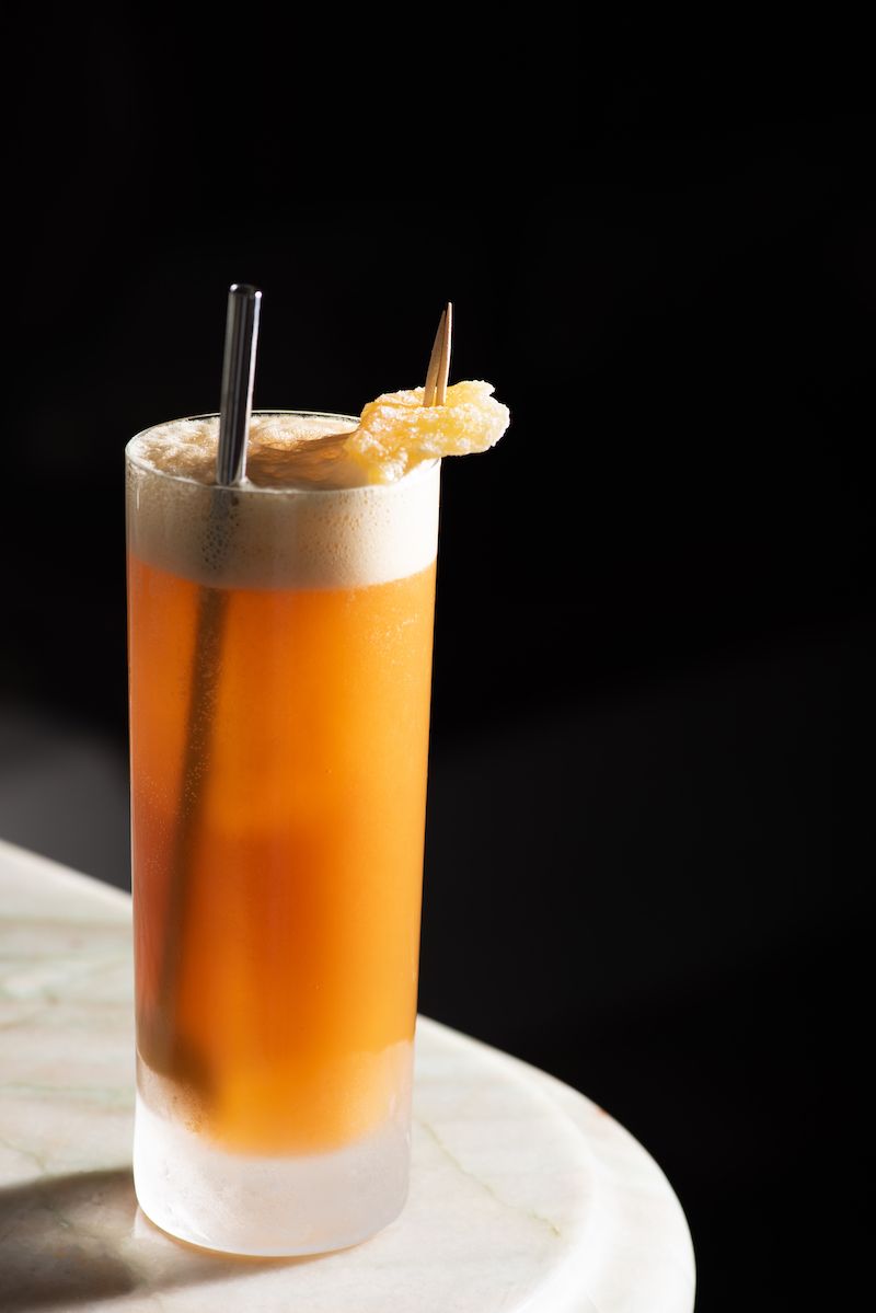 Dark n stormy cocktail at Saint Tuesday