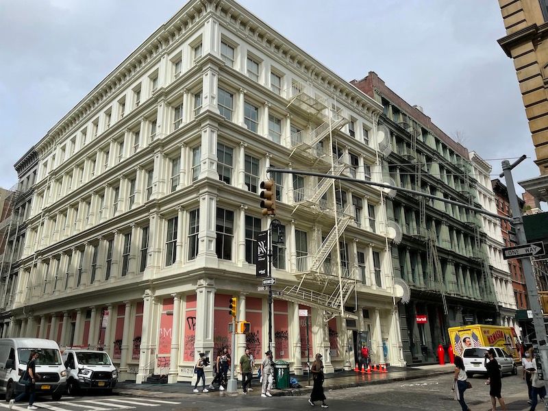 cast iron architecture on Grand Street in Soho