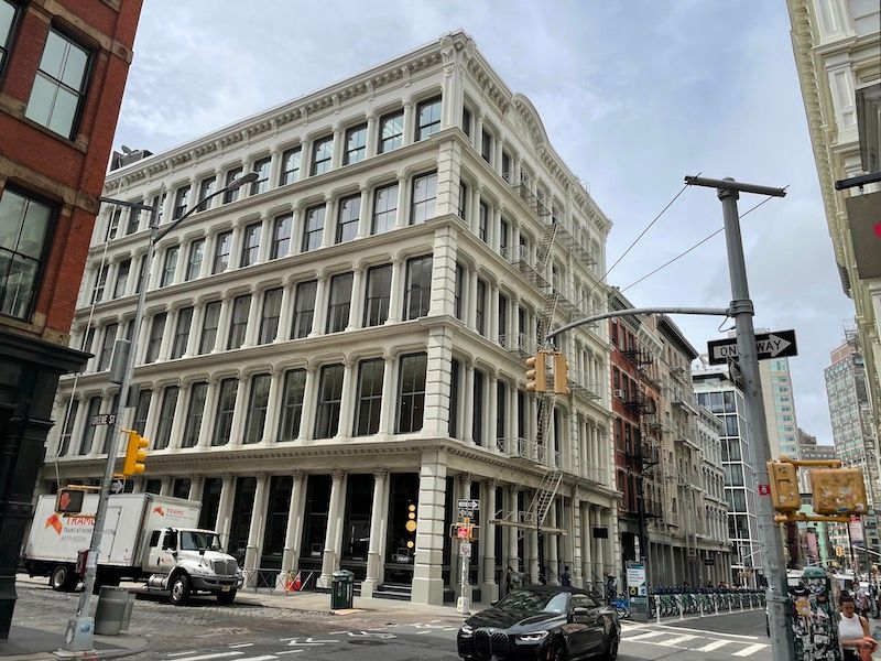 cast iron architecture on Grand Street in Soho