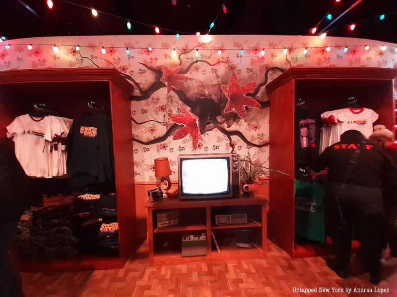 living room at the Stranger Things store