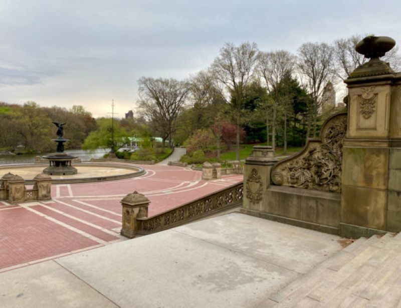 Bethesda Terrace during lockdown