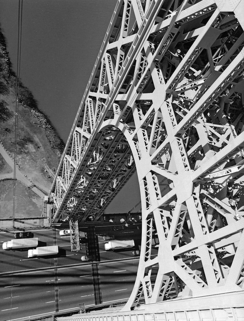 The George Washington Bridge seen from above