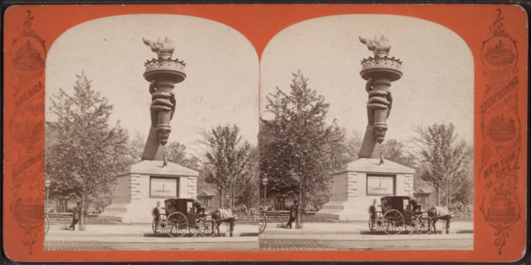 Statue of Liberty Torch in Madison Square