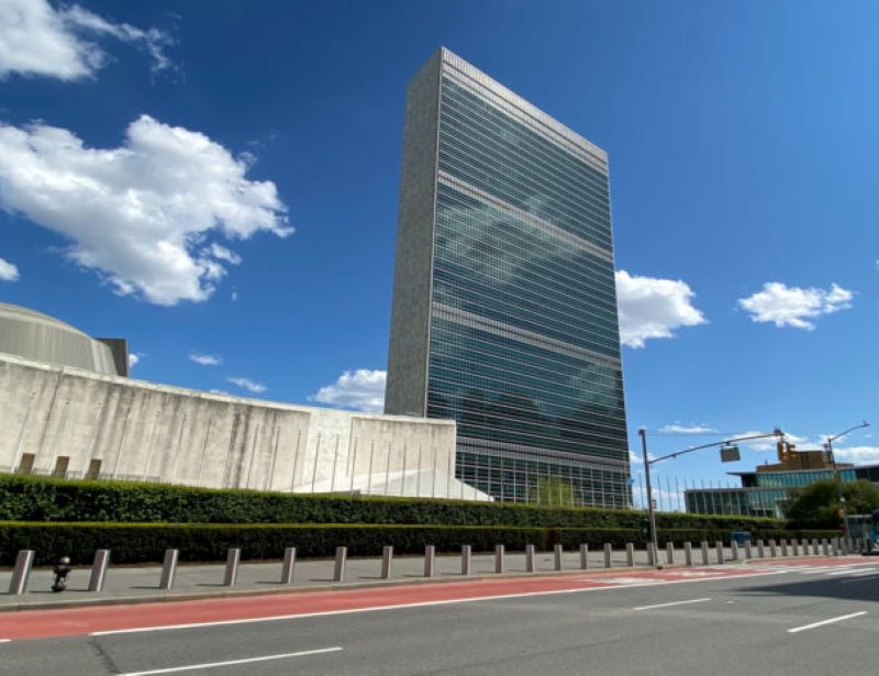 The UN Headquarters during lockdown