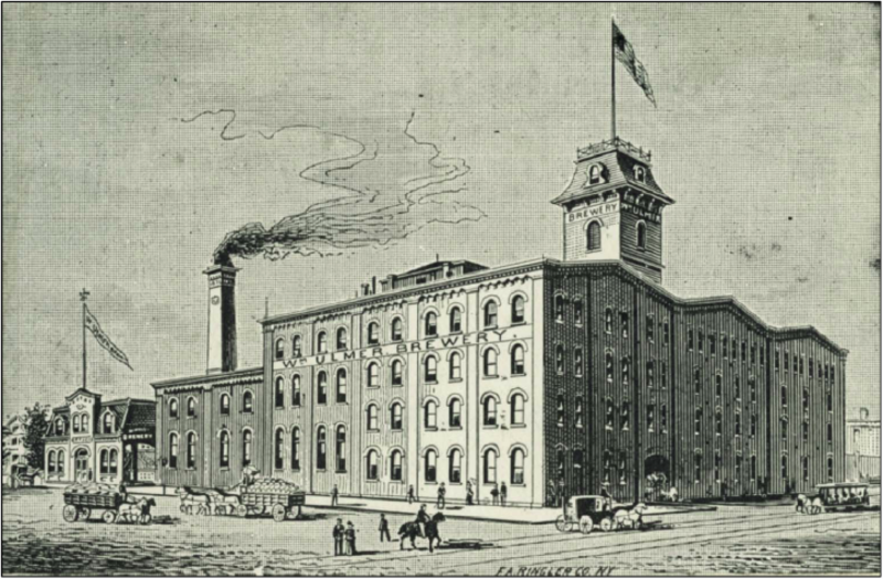 Sketch of William Ulmer Brewery circa. 1909