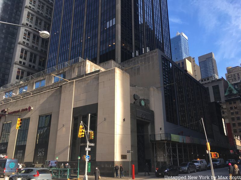 Office tower at 15 Dey Street in the Financial District of Lower Manhattan NYC