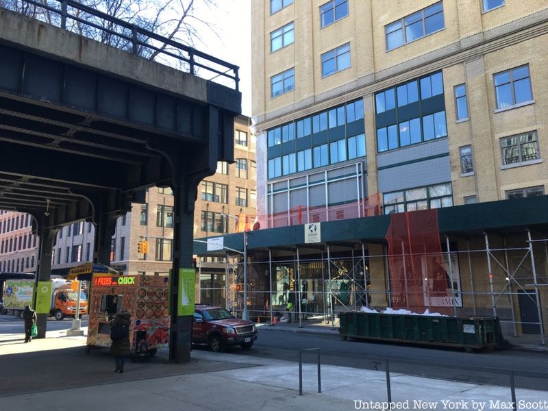 End of the High Line in Meatpacking District of Manhattan NYC