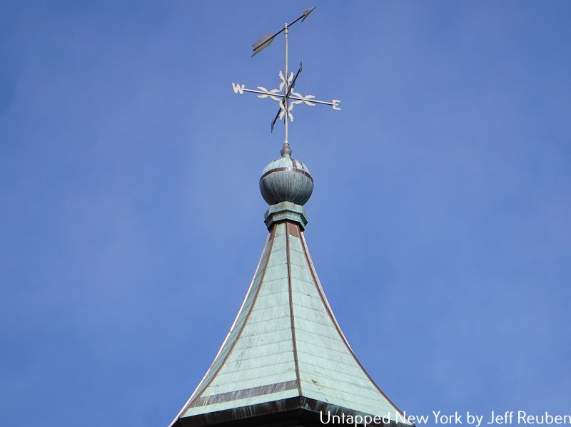 closeup of the cupola of the Highbridge Water Tower