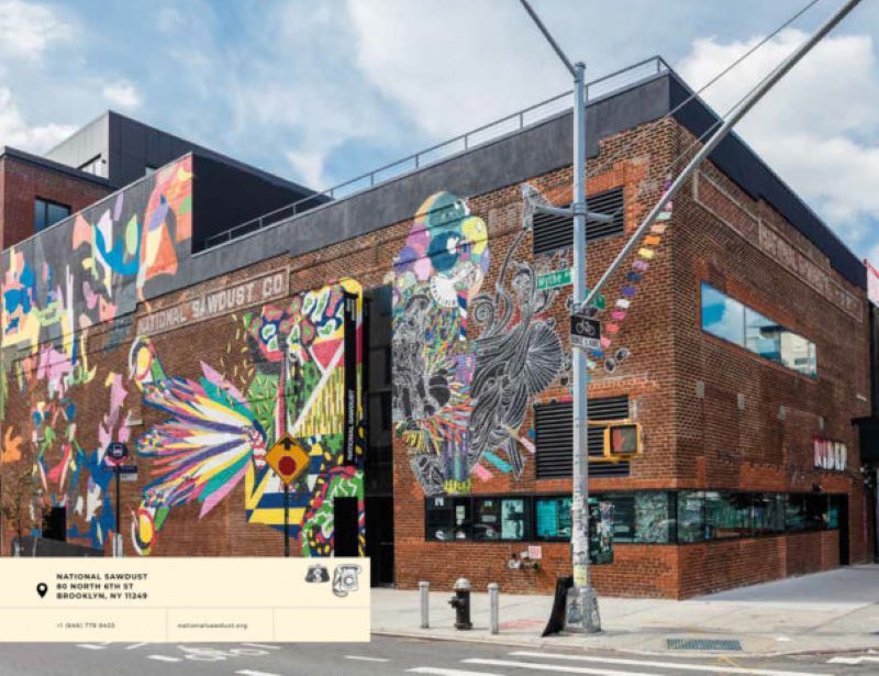 National Sawdust in Williamsburg as featured in Tarajia Morell's book