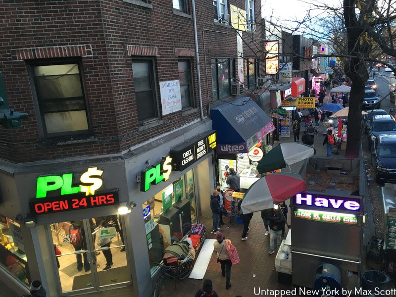 View down Junction Boulevard in Queens NYC