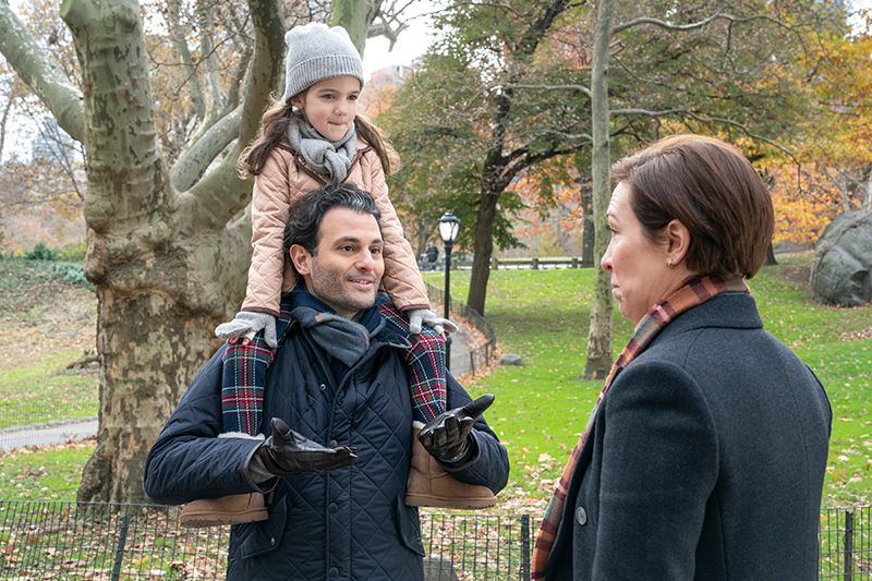 Todd Spodek and Catherine McCaw in Central Park in Inventing Anna filming locations