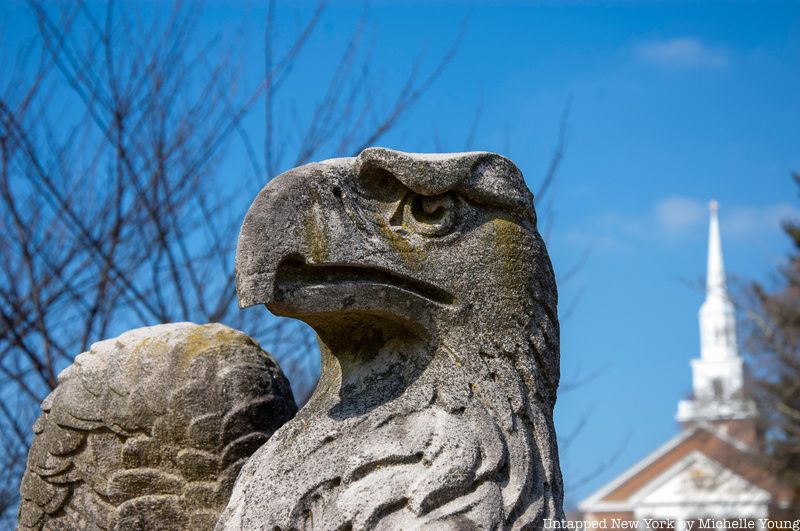 Penn Station eagle head at Valley Forge