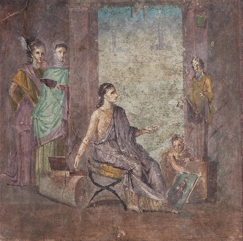 fresco from Pompeii in Color exhibit