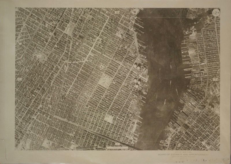 1924 aerial photo via NYPL's Digital Collections