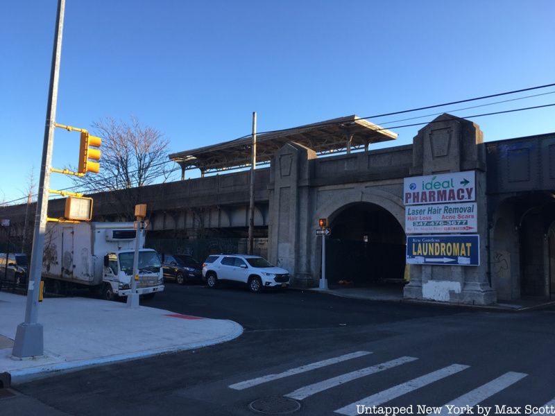 Brooklyn Manor LIRR station in Kew Gardens, Queens