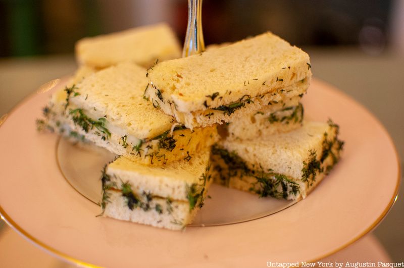 cucumber tea sandwiches.