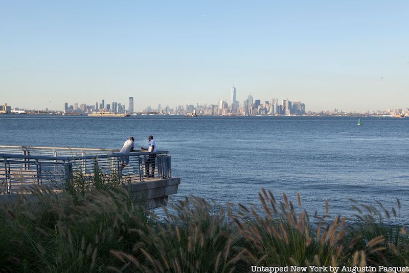 view of lower manhattan from st george