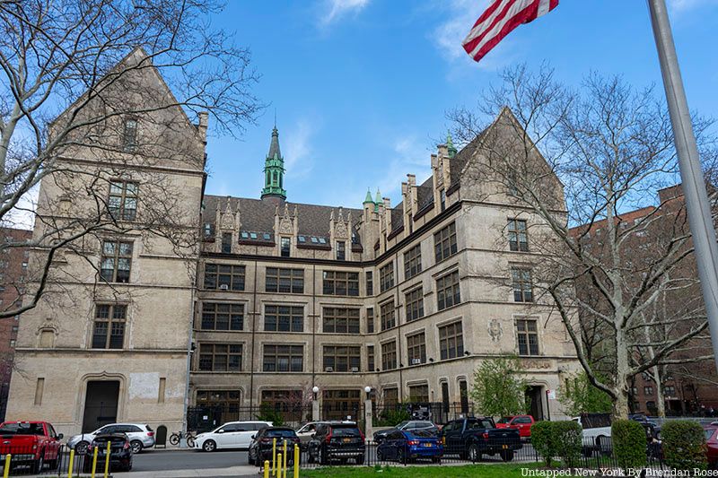 A Snyder school that has been repurposed into artist housing, April 2022.