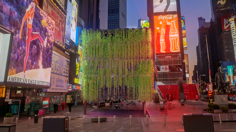 Rendering of THE POEM. Photo courtesy of Raul Cordero and Times Square Arts.