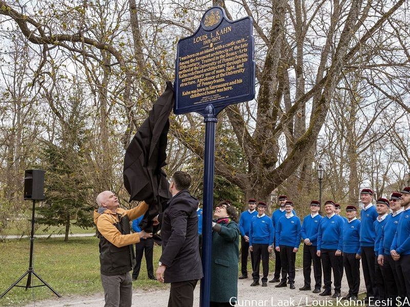 ceremony for Louis Kahn marker