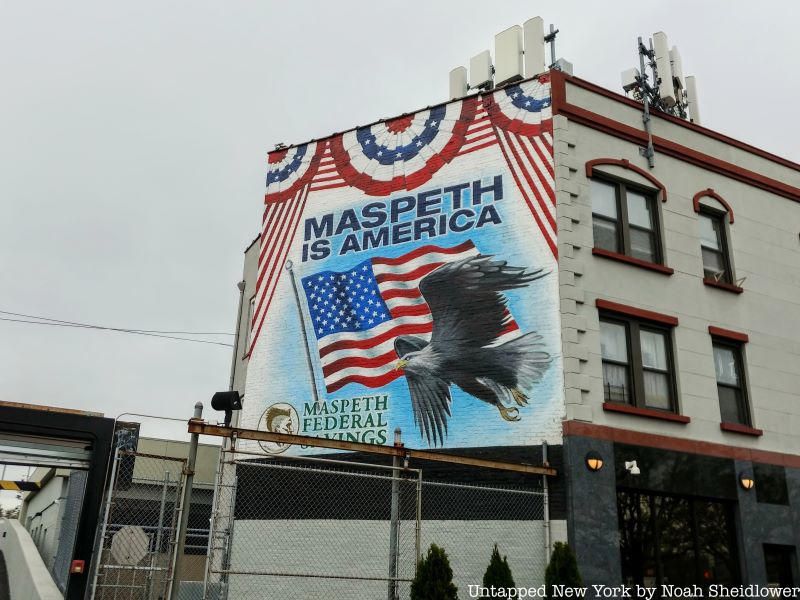 Maspeth is America sign