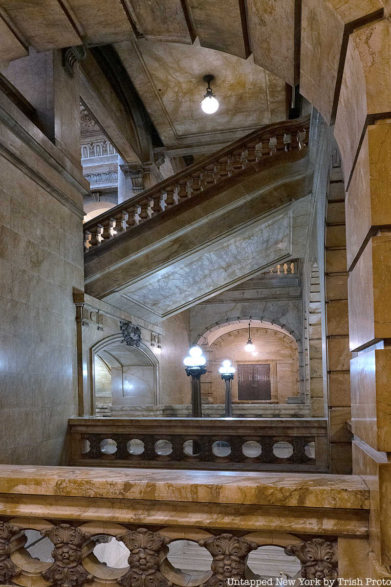 marble railings and stairway