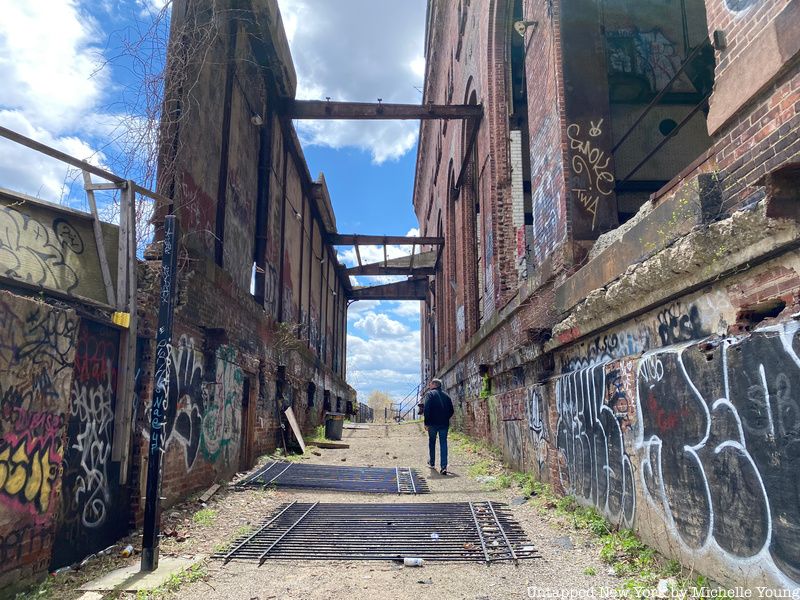 Exterior walkway at Glenwood Power Plant