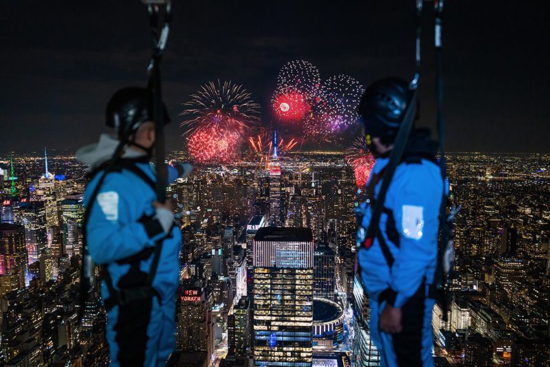 City Climb fireworks July 4th at Edge