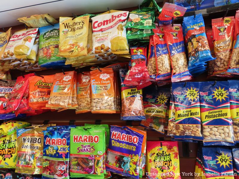 Snacks sold in a bodega.