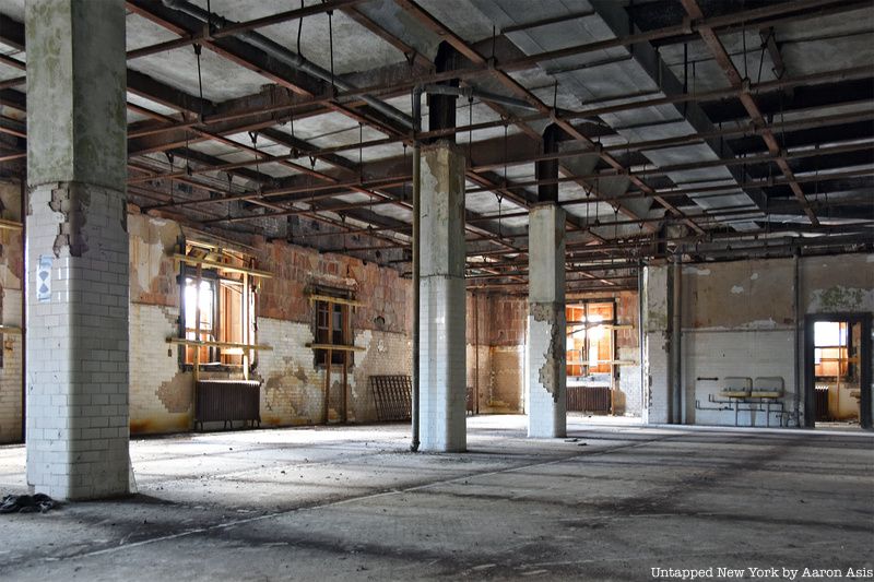 Abandoned Baggage and Dormitory Building on Ellis Island