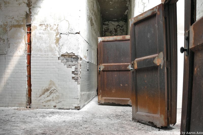 Abandoned Baggage and Dormitory Building on Ellis Island