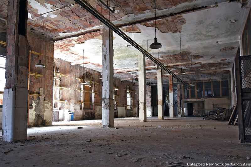 Abandoned Baggage and Dormitory Building on Ellis Island