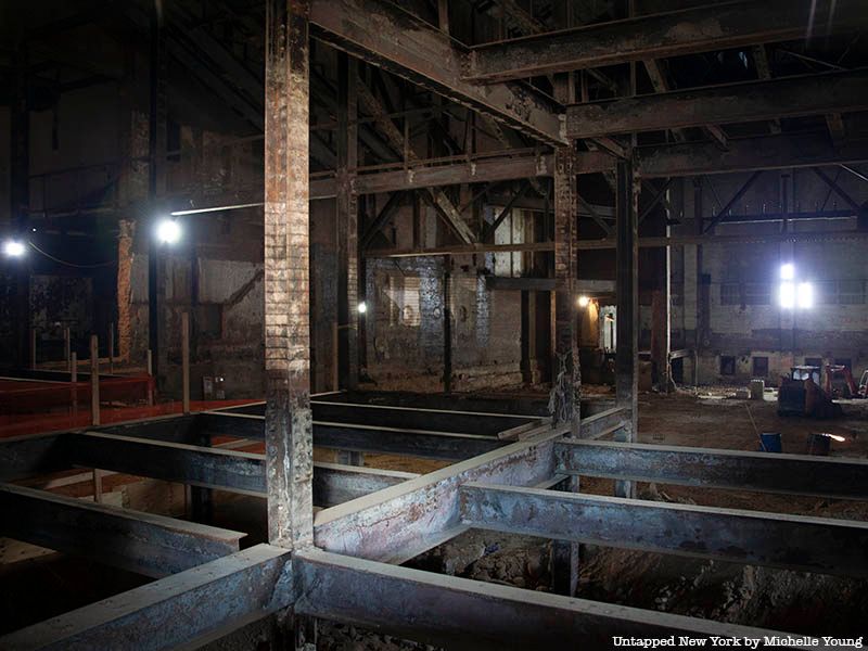 The faded interior of a former movie palace in Borough Park.