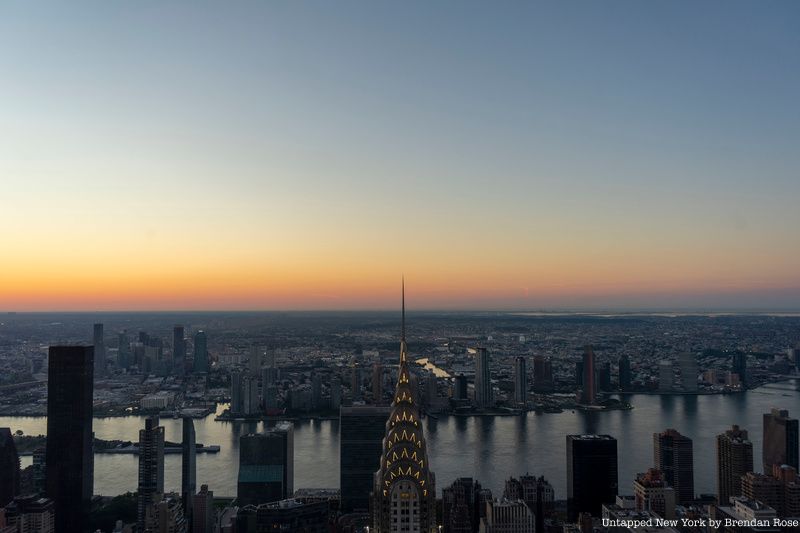 NYC skyline at sunrise