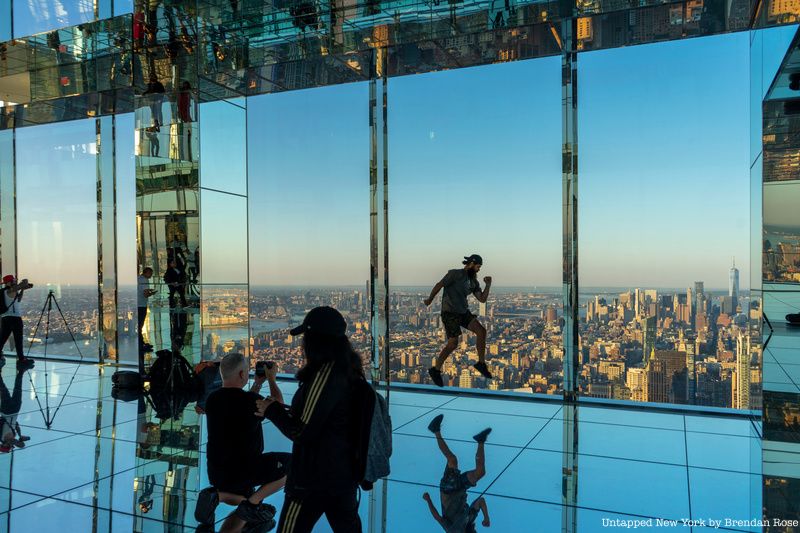 Photographer jumping at SUMMIT One Vanderbilt