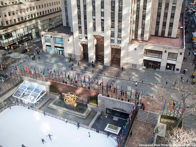 Aerial view of Rockefeller Center