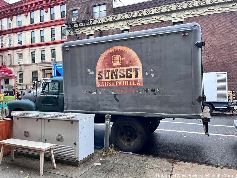 Vintage truck on set of Marvelous Mrs. Maisel