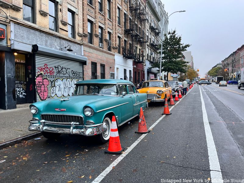 Vintage chevrolet car on set of Marvelous Mrs. Maisel