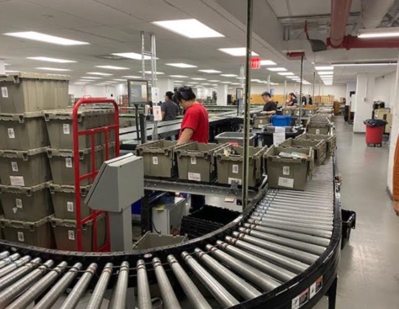 BookOps sorting facility for Brooklyn Public Library and NYPL