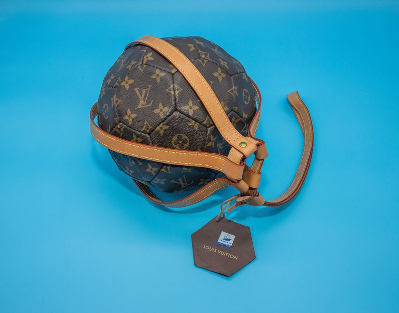 A Louis Vuitton soccer ball