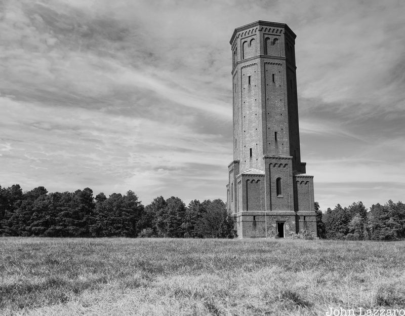 A tower at Pilgrim State Psychiatric Center, all that is left of the one of NY's most famous abandoned hospitals