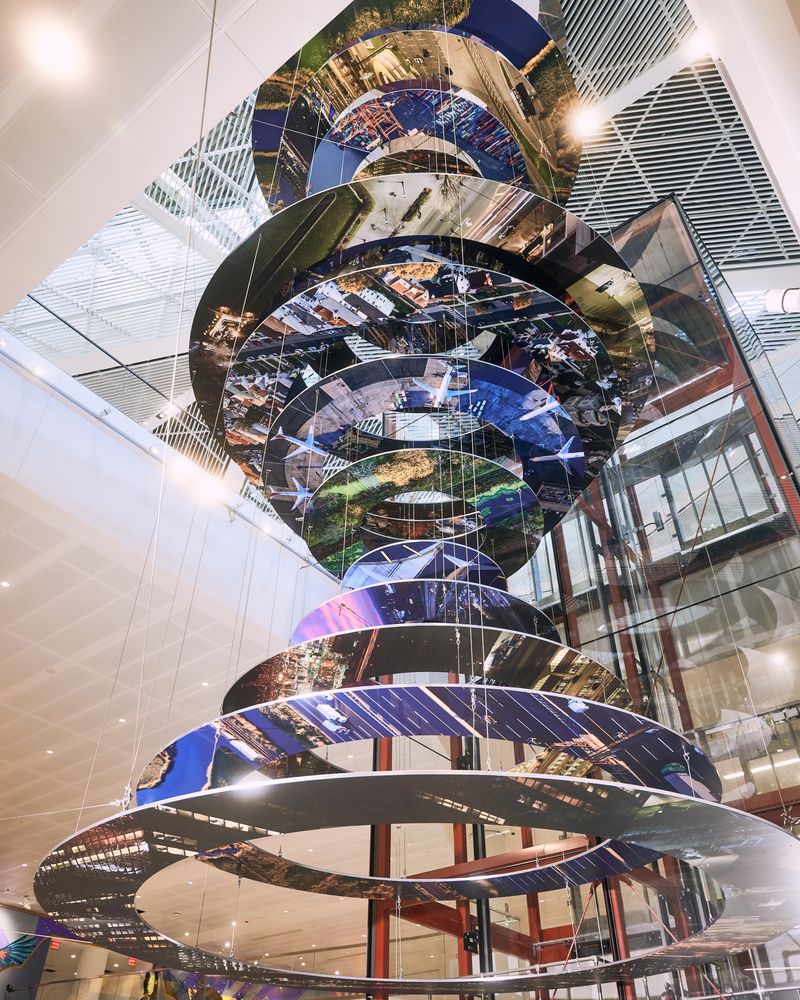 Approach public art installation at Newark Liberty International Airport